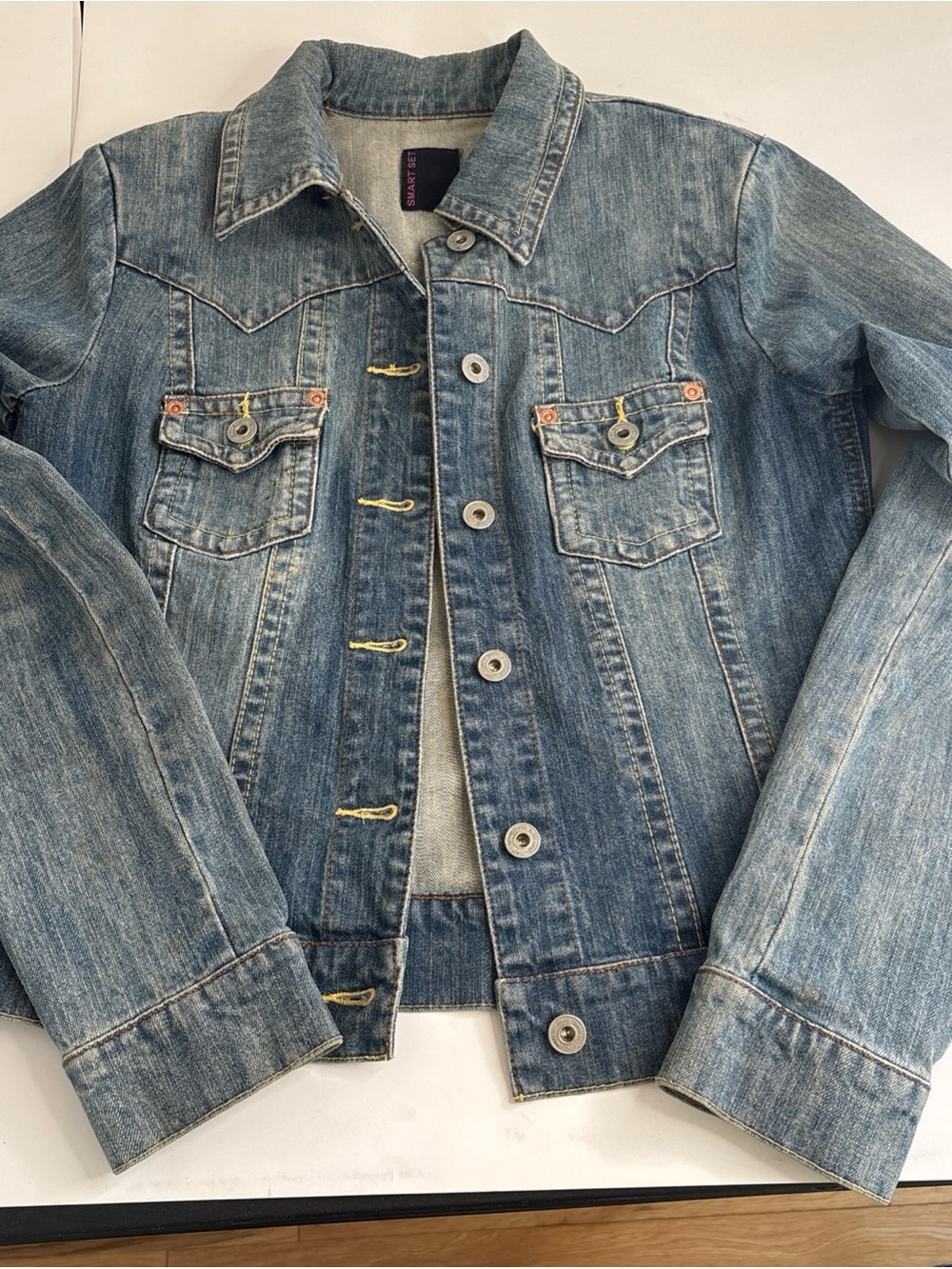 Smart Set Light Blue Denim Jacket - Women's Jean Jacket - Picture 2 of 12